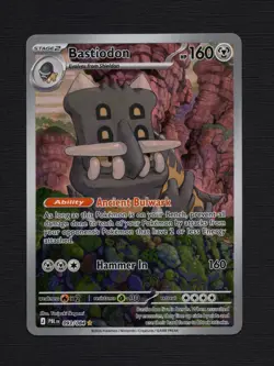 Pokemon TCG: Bastiodon 93/84 ME: Pitch Black Illustration Rare - NM 🦴🍖 - Image 2