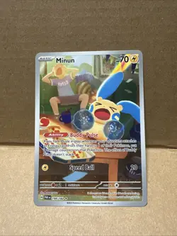 Pokemon Minun 194/182 Illustration Rare Paradox Rift - Image 2