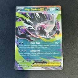 Mega Darkrai EX 048 - Double Rare Holo EN NM Pokemon Pitch Black Mega Evolution - Image 1