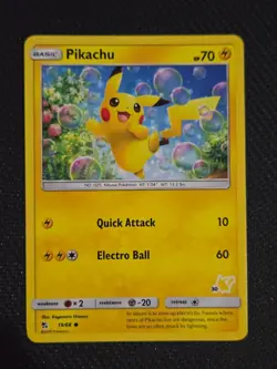 Pikachu - 19/68 (#55 Pikachu Stamped) 019/068 Promo Battle Academy Pokemon NM - Image 1