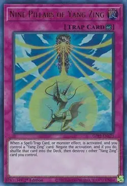 Yugioh - Nine Pillars of Yang Zing (Ultra Rare) (1st Edition) - GFP2-EN171 (P) - Image 1