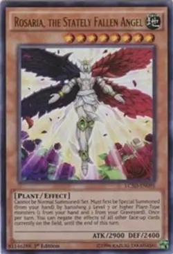 Yugioh - Rosaria, the Stately Fallen Angel (1st Edition) - LC5D-EN095 (P) - Image 1