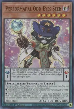 Yugioh - Performapal Odd-Eyes Seer (Ultra Rare) (1st Edition) - BLCR-EN031 (P) - Image 1