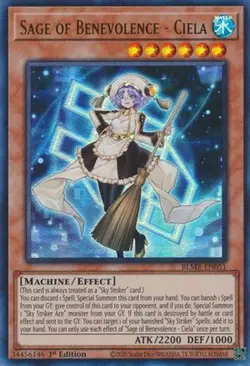 Yugioh - Sage of Benevolence - Ciela (Ultra Rare) (1st Edition) - BLMR-EN051 (P) - Image 1