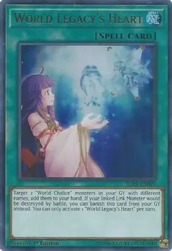 Yugioh - World Legacy's Heart (Ultra Rare) (1st Edition) - BLRR-EN099 (P) - Image 1