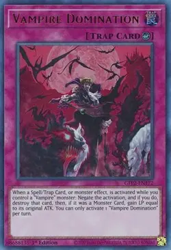 Yugioh - Vampire Domination (Ultra Rare) (1st Edition) - GFP2-EN172 (P) - Image 1