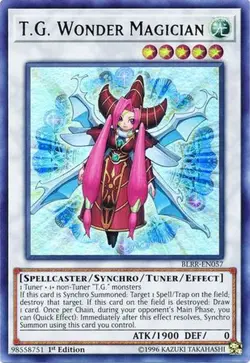 Yugioh - T.G. Wonder Magician (Ultra Rare) (1st Edition) - BLRR-EN057 (P) - Image 1