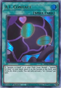 Yugioh - A.I. Contact (Ultra Rare) (1st Edition) - MP21-EN073 (P) - Image 1
