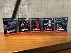 SDCC 2025 Magic The Gathering Spider-Man Deck COMPLETE SET, Hasbro IN HAND - Image 1