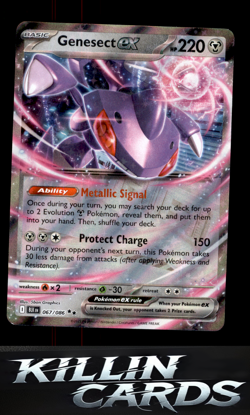 Genesect ex 067/086 Pokemon Double Rare SV: Black Bolt Card NM - Image 1