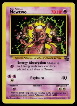 Pokemon Card - Mewtwo Wotc Black Star Promos 14 Promo - Image 1
