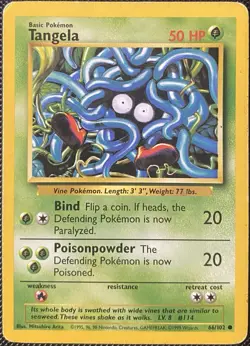 Tangela 066/102 Base Set Regular - Pokemon Card - Image 1