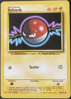 Voltorb 067/102 Base Set Regular - Pokemon Card - Image 1