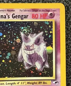 1st Edition Sabrina's Gengar 14/132 Holo Rare Pokemon Card 2000 - Image 3
