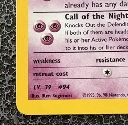1st Edition Sabrina's Gengar 14/132 Holo Rare Pokemon Card 2000 - Image 5
