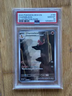 Pokemon TCG Charmeleon IR 169/165 151 English Card PSA 10 Gem Mint - Image 1