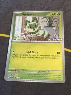 NM - Pokemon Indonesian Ikatan Takdir Promo Card Sprigatito 232/SV-P - Image 1
