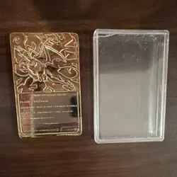 Burger King Pokemon 23K Gold Plated Charizard Card w/ clear case, NO CERTIFICATE - Image 2