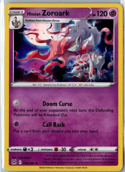 HISUIAN ZOROARK 076/196 HOLO PROMO MISCELLANEOUS CARDS & PRODUCTS POKEMON LP - Image 1