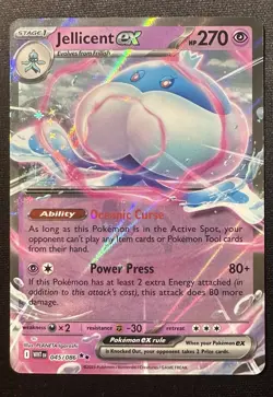 Jellicent ex - 045/086 - Double Rare - White Flare - Pokemon Card - NM/M - Image 1