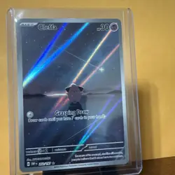 Cleffa Pokemon TCG Obsidian Flames Holo Illustration Rare Card 202/197 - Image 1