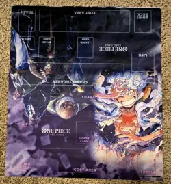 One Piece Card Game Bandai Official 2 Player Promo Playmat NEW G5 Luffy / Elders - Image 1
