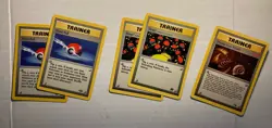 Vintage Pokemon Cards Lot of 31 Common Trainer Cards - Image 2