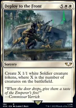 MTG Magic the Gathering Deploy to the Front (184/640) Warhammer 40,000 LP - Image 1