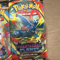 8 Nintendo Pokemon TCG Mega Evolution Phantasmal Flames Booster Pack, 10 Cards - Image 5