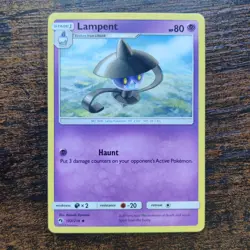Lampent 102/214 - NM SM Lost Thunder - Pokemon 2018 Uncommon TCG Card - Image 1