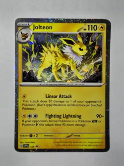 Jolteon - (Cosmos Holo) Rare SV: Scarlet & Violet Promo Cards 169 NM Holo - Image 2