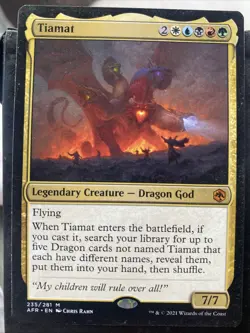 Tiamat AFR Magic The Gathering Mtg NM/LP - Image 1