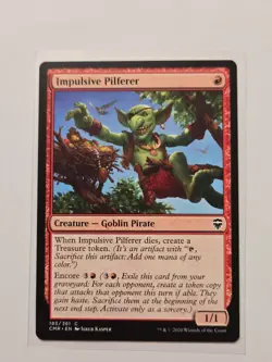Impulsive Pilferer - 185 - Commander Legends - LP - Creature - C - Image 1