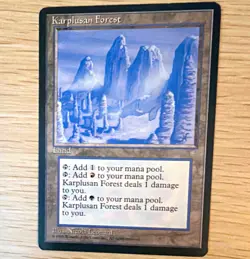 Wizards of the Coast Karplusan Forest Ice Age Land Rare Regular Eng 1995 #337 - Image 1