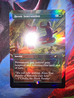 MTG SLD Heroic Intervention #1750 Rainbow Foil NM/M - Image 1