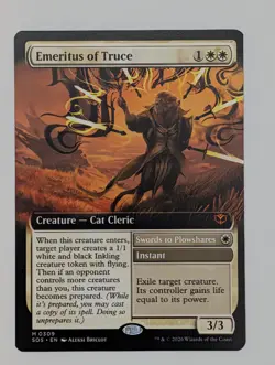 MTG - Emeritus of Truce - SOS - M - Extended Art - 309 - Image 1