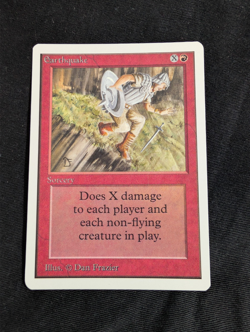 Earthquake Unlimited MTG Magic the Gathering - Lightly Played - Ungraded - Image 1