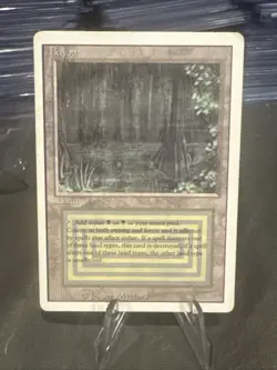 Magic the Gathering 1994 Bayou Revised Edition Rare Dual Land - Image 1