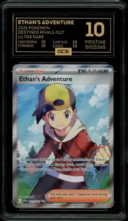 Pokemon Slab: Ethan's Adventure - 221 - DRI - Graded OCE Pristine 10 - Image 1