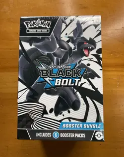 Pokemon TCG Scarlet & Violet—Black Bolt Booster Bundle 6 Packs Zekrom - Image 1
