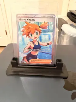 Misty's Vitality 111/084 Pokemon TCG Me05: Pitch Black Full Art Holo - Image 1