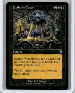 Lightly played Diabolic Tutor #129 Odyssey W/Tracking - Image 1