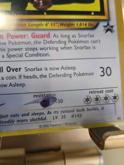 The Pokemon Company Snorlax 49/53 Wotc Promo English [Proxi] - Image 4