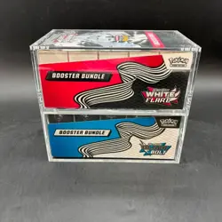2x Pokemon Black Bolt White Flare Sealed Booster Bundle Display Case W/Acrylic - Image 4