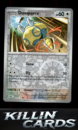 Reverse Holofoil Dunsparce 079/131 Pokemon Common SV: Prismatic Evolutions Card - Image 1