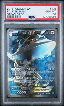 Steelix EX 108/114 Steam Siege Pokemon PSA 10 - Image 1