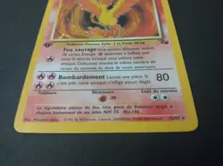 Moltres Sulfura Fossil 12/62 French 1st Edition Holo rare Pokemon TCG Pokemon - Image 2