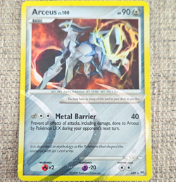 Pokemon Arceus AR9 Arceus Holo Rare Basic 90 HP Metal Barrier 40 ENG - Image 1