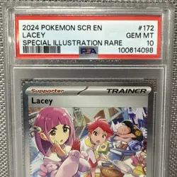 PSA 10 LACEY 172 STELLAR CROWN SPECIAL ILLUSTRATION RARE TRAINER POKEMON - Image 2