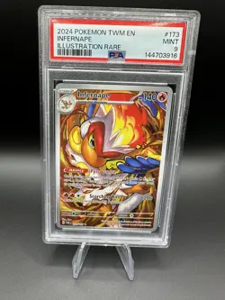Infernape 173/167 Sv06: Twilight Masquerade Holo PSA 9 Pokemon! - Image 1